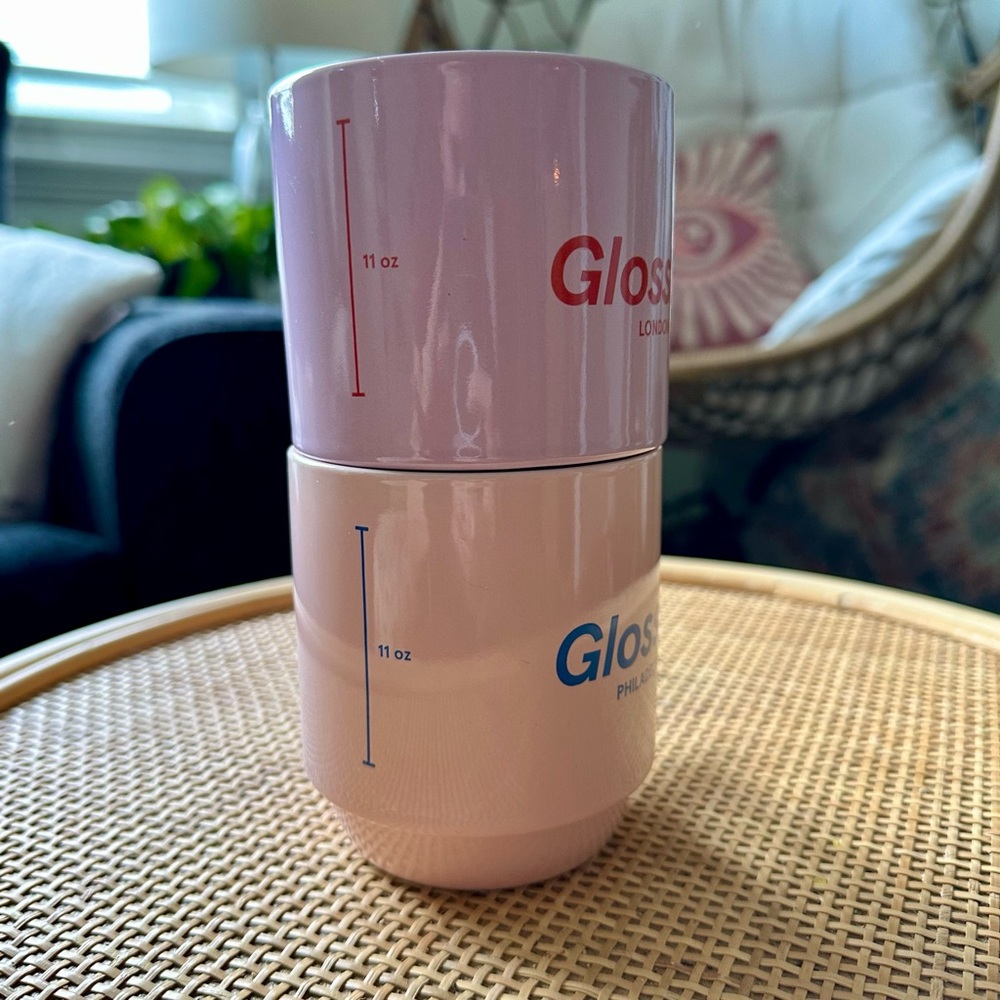 NIB Glossier Mug London & Philadelphia Stacking Set - Picture 7 of 12